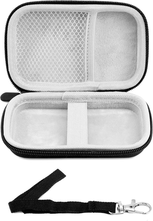 QWORK Grey Portable Microscope Case -2 Pack- Compatible with Carson MicroBrite Plus 60x-120x - Dust-Proof Carry Storage Holder with Zipper Mesh Po...