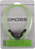 Koss KPH7G Portable On-Ear Headphone with Adjustable Headband - Green, 8.7 x 6.2 x 2.0...