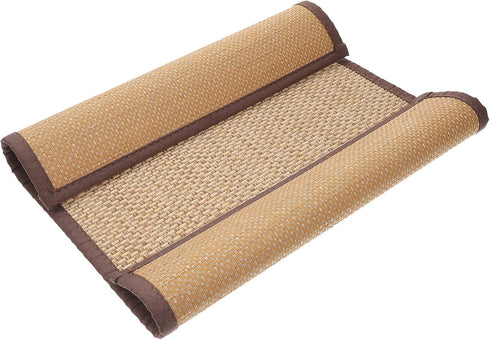 Beavorty Bamboo Rug Woven Straw Seat Cushion Japanese Style Rattan Futon Sitting Pad Tatami Floor Pillow for Zen Garden Yoga Practice or Buddha Me...