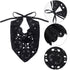 Crochet Head Scarf Bandanas Headbands Hair Scarf for Women Girls Knitted Floral Hair Coverings Accessories for Hair Styling Holiday Decor(Black)...