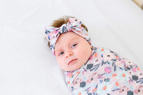 Copper Pearl Baby Bows: Stylish Headbands for Baby Girls, Premium Soft and Stretchy Baby Headbands, Perfect for Newborns, Trendy Designs - Morgan...