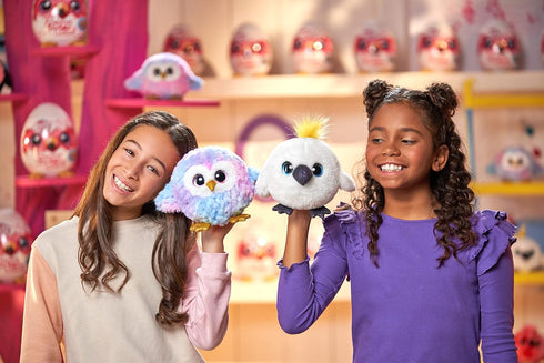 Pets Alive Chirpy Birds (OWL) by ZURU, Electronic Pet That Speaks, Giant Surprise Egg, Stickers, Comb, Fluffy Clay, Bird Animal Plush for Girls...