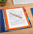 16Pcs/2 Set 8 Tab Dividers for 3 Ring Binder, 16 Pcs Clear Color 3 Ring Binder Dividers with Tabs, Page Folder Dividers, Plastic Tabbed File Divid...