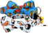 KUDES 2 Pack Print Dog Collars with Bow Tie, Adjustable Dog Collar with Bells and Charm Safety Buckle Cute Pet Collars for Small/Medium/Large Dogs...