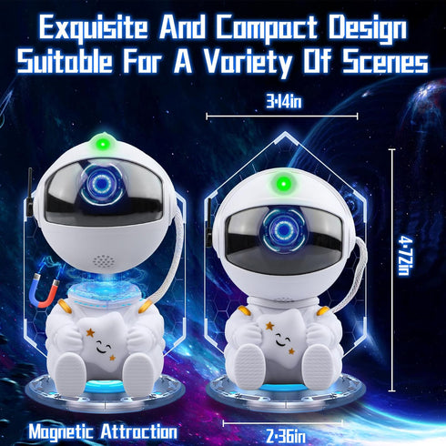 Astronaut Star Galaxy Night Light Projector for Kids Bedrooms - Galaxy Light Show with Rotating Cosmos...