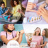 Prasacco Nail Stand for Painting Nails, Acrylic Nail Stand for Press On Cloud -shaped Nail Holder for Painting Magnetic Nail Display Stand with 20...