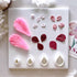 Flower Petal Clay Cutters - Flower Polymer Clay Cutters for Earrings Making, 3pcs Clay Cutters with 1pcs Petal Press Polymer Clay Mold, Clay Cutte...