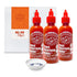 Pack of 3 Original Red Sriracha Chili Sauce with Bonus Dipping Sauce Dish - ALL NATURAL, NON GMO, NO PRESERVATIVES, NO ADDED MSG, NO ARTIFICIAL FL...