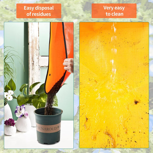 Repotting Mat for Indoor Plant Transplanting & Potting Soil Mess Control, 26.8" X 26.8" Portable Potting Tray Succulent Plant Mat Indoor Gardening...