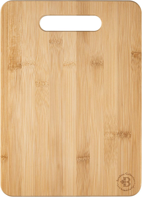 Bamboo Cutting Board, Wooden Kitchen Chopping Board for Food Prep, Chopping, Carving Meat, Fruits Vegetables, 12.5" x 9"...
