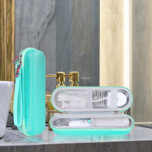 khanka Hard Electric Toothbrush Travel Case with 2 Pack Toothpaste Cap, Compatible with Philips Sonicare ProtectiveClean 4100 5100 5300 6100 6500,...