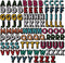 Bright Creations 104 Pieces Iron On Letters for T-Shirts, 4 Sets of 26 Embroidered Alphabet A-Z Patches for Denim Jackets, Hats, Fabric (1 in) - I...