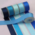 Double Face Blue Satin Ribbon for Gift Wrapping Wedding Gift Ribbon Baby Shower Boy 6 Colors Satin Ribbon 1" X 5 Yard Each Total 30 Yds Per Packag...