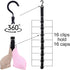 Closet Hanging Cap Organizer, 16 Baseball Cap Rack, Closet Hook Cap Holder Hat Storage Organizer - Keep Hats Cleaner Than a Hat Rack (1 Pack)...