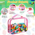 Sanwuta 3 Packs Toy Storage Bags with Zipper, Clear PVC Organizing Bags, Waterproof Toy Bags for Board Games, Building Blocks, Toys and Kids Books...