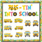 TaoBary 70 Pcs School Bus Bulletin Board Cutouts Decor School Bus Cut Outs Themed Classroom Bulletin Board Supplies Decoration Set for Party Schoo...