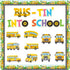 TaoBary 70 Pcs School Bus Bulletin Board Cutouts Decor School Bus Cut Outs Themed Classroom Bulletin Board Supplies Decoration Set for Party Schoo...