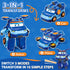 Super Wings Transformer Toys 5" Action Figure Supercharged Tobot Leo, 3 in 1 Rescue Bots Transforming Airplane Car Robot Toys, Educational Toys fo...