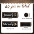 Gueevin 60 Pcs Industrial Chic Months of the Year Bulletin Board Set Holiday Monthly Headliners Employee of the Month Sign 12 Seasonal Monthly Hea...