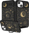(2in1 for iPhone 15 Plus Case for Women Girls Cute Sun Moon Star Cover Girly Pretty Black Aesthetic Unique Design with Camera Cover and Ring Stand...