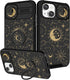 (2in1 for iPhone 15 Plus Case for Women Girls Cute Sun Moon Star Cover Girly Pretty Black Aesthetic Unique Design with Camera Cover and Ring Stand...