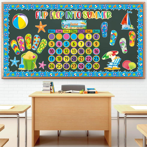 48 Pcs Holiday Monthly Headliners Set 12 Months of The Year Headers Monthly Bulletin Board Seasonal Monthly Headers with 36 Colorful Round Blank C...