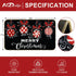 Merry Christmas Door Mat Black Red Christmas Ball Front Door Mat with Anti-Slip Rubber Back Xmas Holiday Indoor Outdoor Carpet for Home Office Kit...