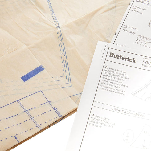 BUTTERICK PATTERNS B5030 Misses' Dress, Belt and Sash, Size FF (16-18-20-22)...