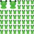 50 PCS Tiny Frog Mini Resin Frogs Miniature Plastic Green Frog Figures for Craft, Garden Decor, Home Decorations(Green S2)...