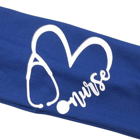 CODACE 3 Packs Nurse Headbands with Buttons, Face Cover Holder, Reduce Ear Pain, Elastic Hair Bands for Women Nursing Healthcare Worker(Blue, Blac...
