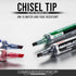 Pentel Markathon Pump Permanent Marker, Chisel Tip, Black Ink, 12 Pack (NLF60X-A)...