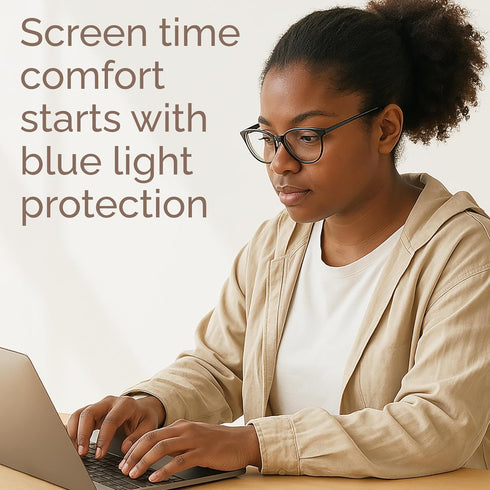 IBOANN Iconic Blue Light Glasses for Woman - Computer Glasses up to 99% Blue Light Blocking - Anti Eyestrain & UV Glare...
