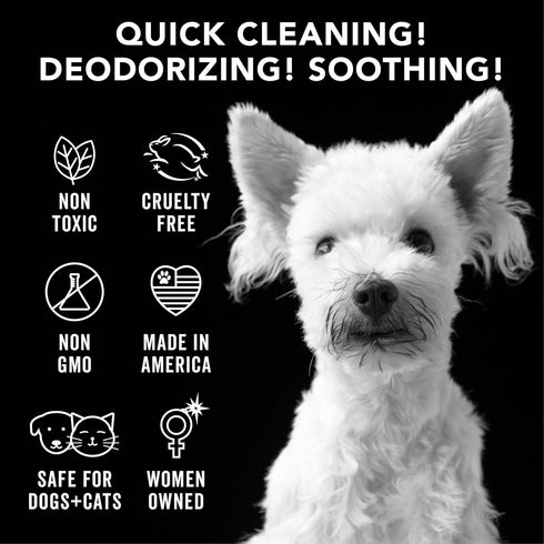 Pride and Groom The Swipe – Soothing Coat Grooming Dog and Pet Wipes with Signature Scent for Quick Cleaning & Deodorizing Face, Paw, Fur in Betwe...