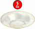 Glitter Gold Premium Plastic Round Dessert Bowl - 5 oz, (12 Packs of 10) - Elegant Durable Plastic, Ideal for Weddings, Parties & Events (120)...
