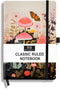 RICCO BELLO Classic Ruled Notebook | Hardcover Lined Writing Journal for Work, Home, School | 192 Lined Pages, 5.7 x 8.4 inches (Mushroom Garden)...