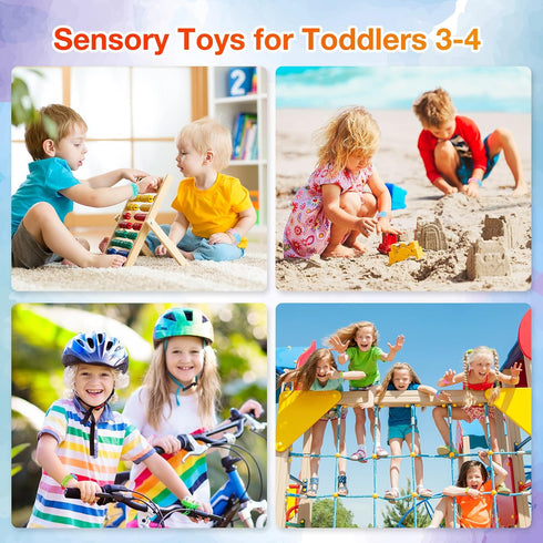 Kids Party Favors Pop Fidget Toys Bulk Its 24 Packs Fidget Bracelet It Birthday Party Favors for Kids Goodie Bags Stuffers Classroom Prizes Bubble...