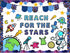 82Pcs Outer Space Bulletin Board Decoration Kit Astronauts Aliens Rockets Reach for The Stars Cutouts with Glue Points Space Theme Bulletin Board ...