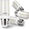 ALIDE E26 100W Replacement LED Candelabra Corn Bulbs,6000K Bright Daylight White,E26/E27 12W LED Light Bulbs 1200LM for Ceiling Fan Chandelier Pen...