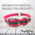Regal Dog Products Medium Pink Heavy Duty Reflective Dog Collar with Durable Metal Buckle and D Ring Adjustable, Chew Proof & Waterproof Center Ri...