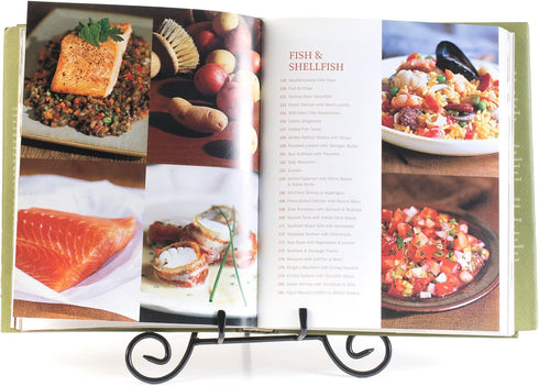 HUJI Sturdy Iron Display Stand Holder for Home Kitchen Decoration Platters, Pictures, Frames and Books. (1, 9")...