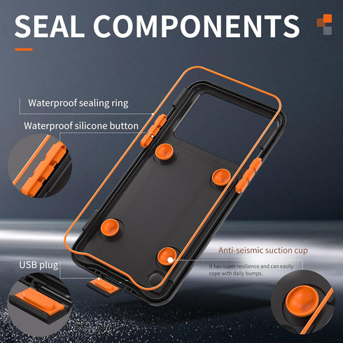 LOVE MEI Universal 6.7'' Waterproof Case, Underwater Phone Case for Snorkeling Beach Travel Essentials Case for iPhone 15 Pro Max/15 Plus/14 Plus/...