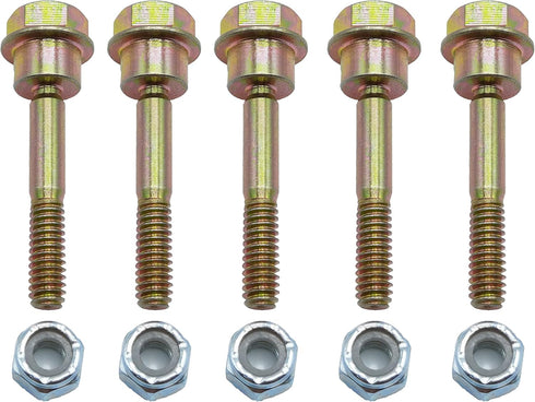?Set of 5? 580790401 Snow Throwers Shear Bolts and Nuts fits for Husqvarna 539976978, 595086601 AYP 588077502 2 Stage Snow Blowers 570XP 575XP...