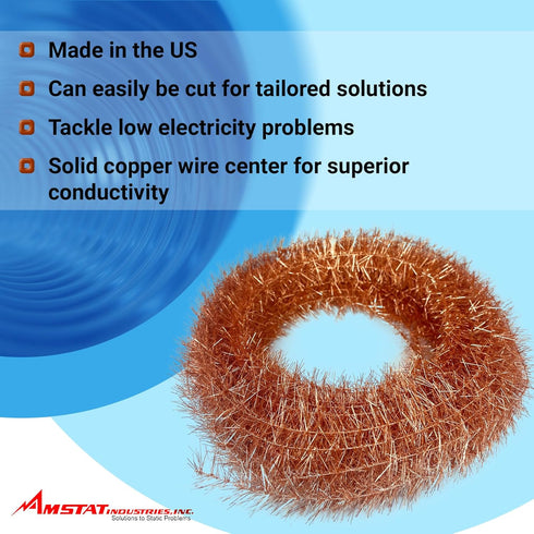 Premium Anti-Static Copper Tinsel - Efficient Static Elimination for Workspace Applications...