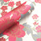 Moyishi Vintage Floral Flower Paper Peel & Stick Shelf Liner Dresser Drawer Sticker 17.7''x78.7'' (Red)...