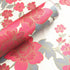 Moyishi Vintage Floral Flower Paper Peel & Stick Shelf Liner Dresser Drawer Sticker 17.7''x78.7'' (Red)...