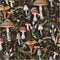 HAOKHOME 93279 Peel and Stick Wallpaper Boho Mushroom Removable Stick on Forest Contact Paper for Bathroom Black/Brown/Green 17.7in x 9.8ft...