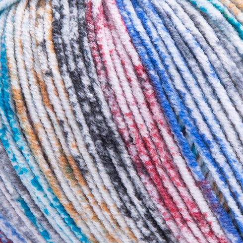 Jeans ST Multicolored/Rainbow Fancy Donut Yarn - 50gr, 160m/175yds - 55% Cotton & 45% Acrylic - Fine (2) - Verigated Yarn for Crochet & Knitting (...