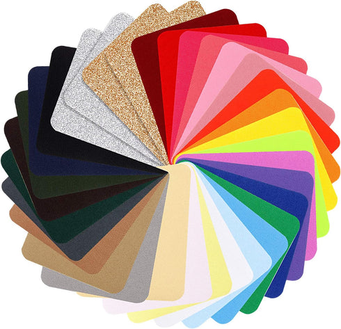 AUGSHY 33 Pcs Iron On Patches, 31 Colors Great for Jeans Crafts...
