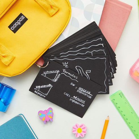 Juvale 100 Pack Black Index Cards - Perfect for Studying, Office and School Supplies, and DIY Crafts (3x5 Inches) - Ideal for Notetaking and Organ...