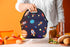 Violet Mist Women's Reusable Neoprene Lunch Bag, Space Rocket, Unisex, 11.4"L x 10.43"H x 5.51"W, 8.7 inches, fits containers up to 7"W...